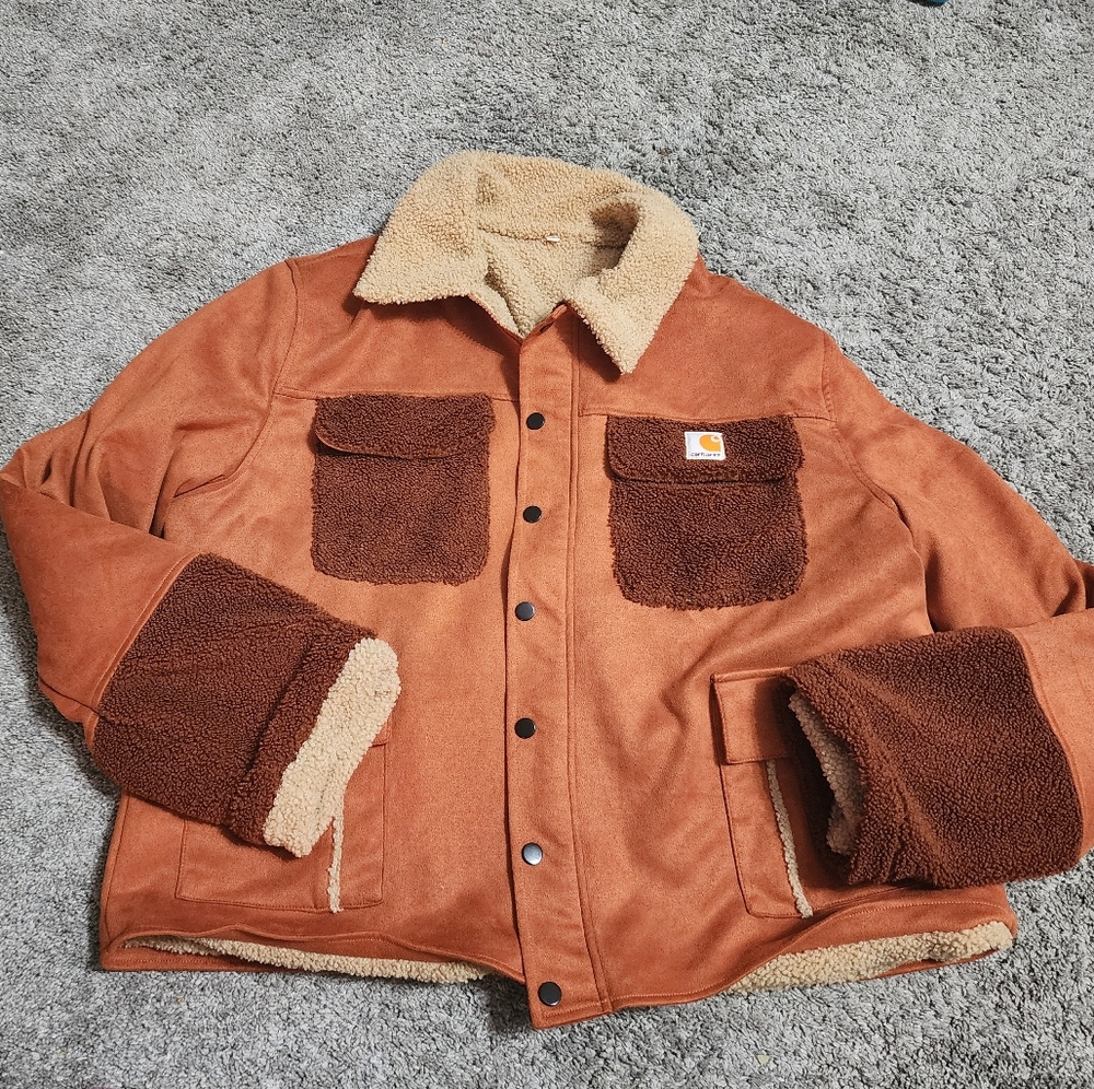 VINTAGE 90s CARHARTT Sherpa Lined  Jacket. Women’s 2 X